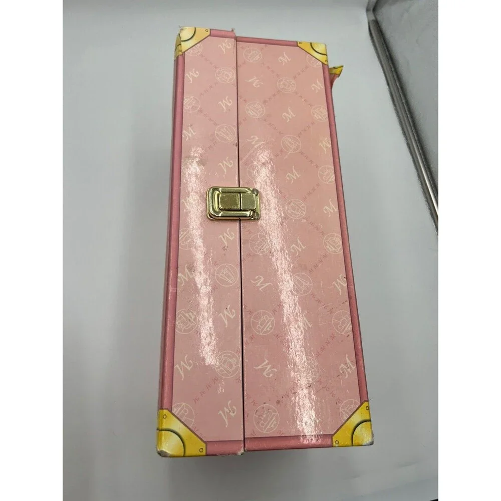 Vintage 1999 Madeline Pink Traveling Doll Case Wardrobe Storage 3 outfits hanger